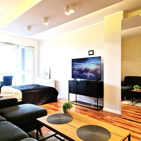 Sky View Apartment Szczecin Santocka Exterior foto