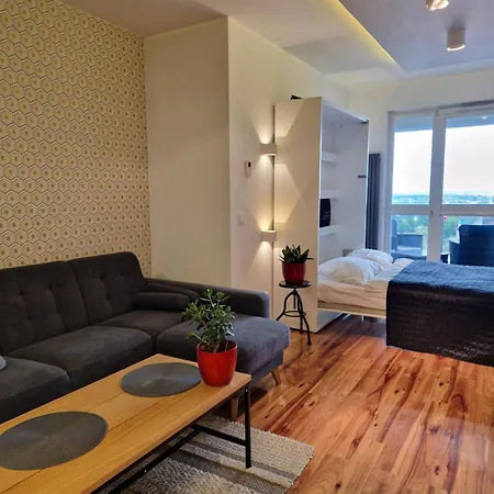 Sky View Apartment Szczecin Santocka Exterior foto